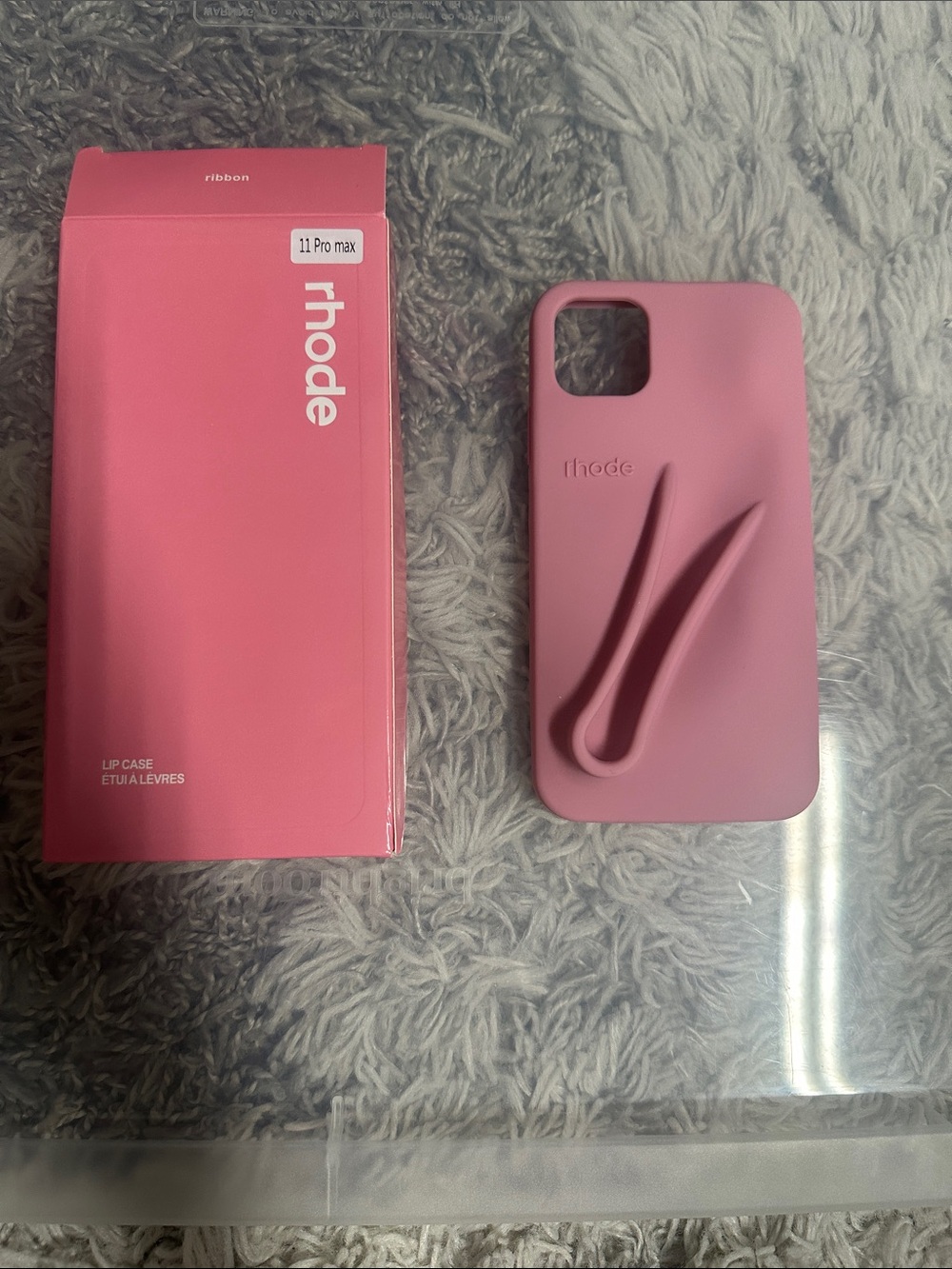 RHODE Silicone Lip Case for iPhone 11 Pro Max - Ribbon Pink